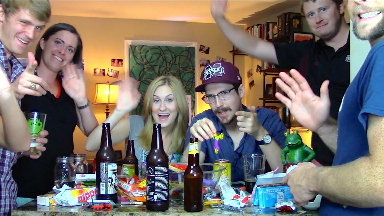 Eating German Candies with Friends