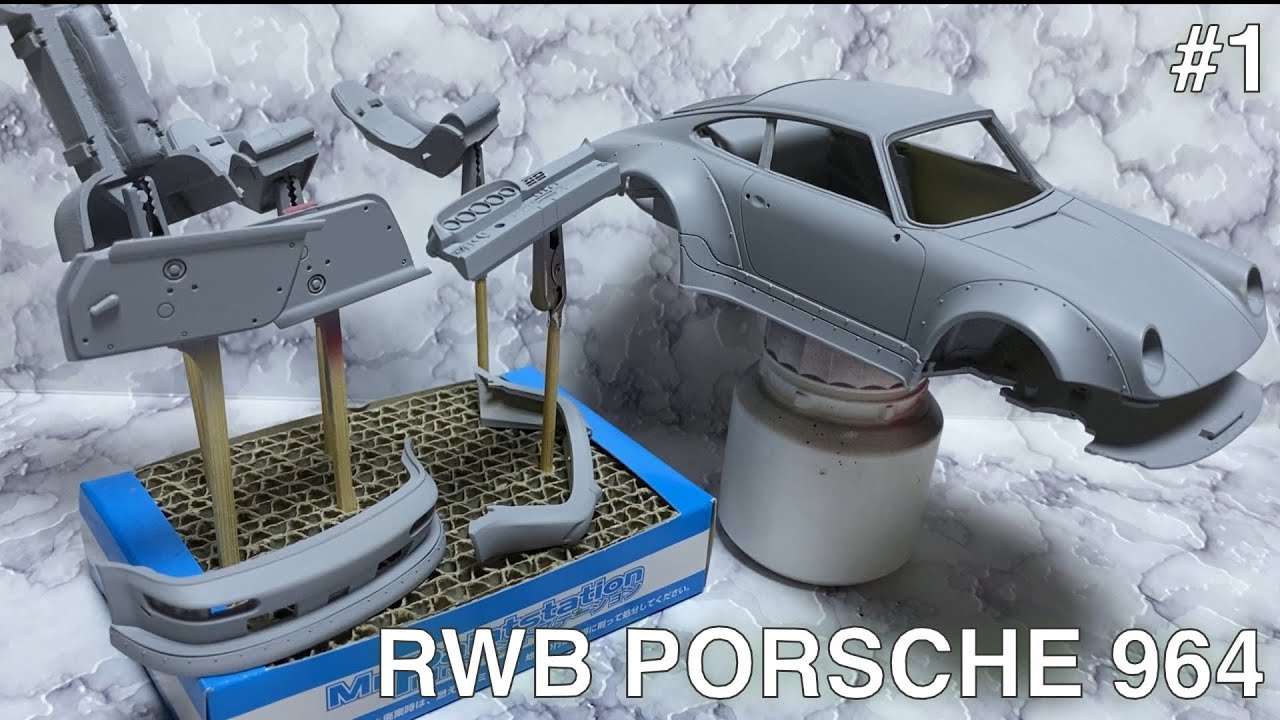 1/24 RWB Porsche 964 - Resin+Decals+Photoetched Full detailed - HOBBYDESIGN Limited Edition - part1