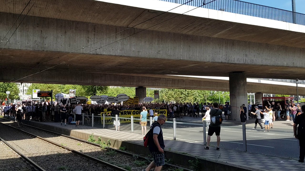 Fußballfans gegen das neue Polizeigesetz 7.7.18 Düsseldorf