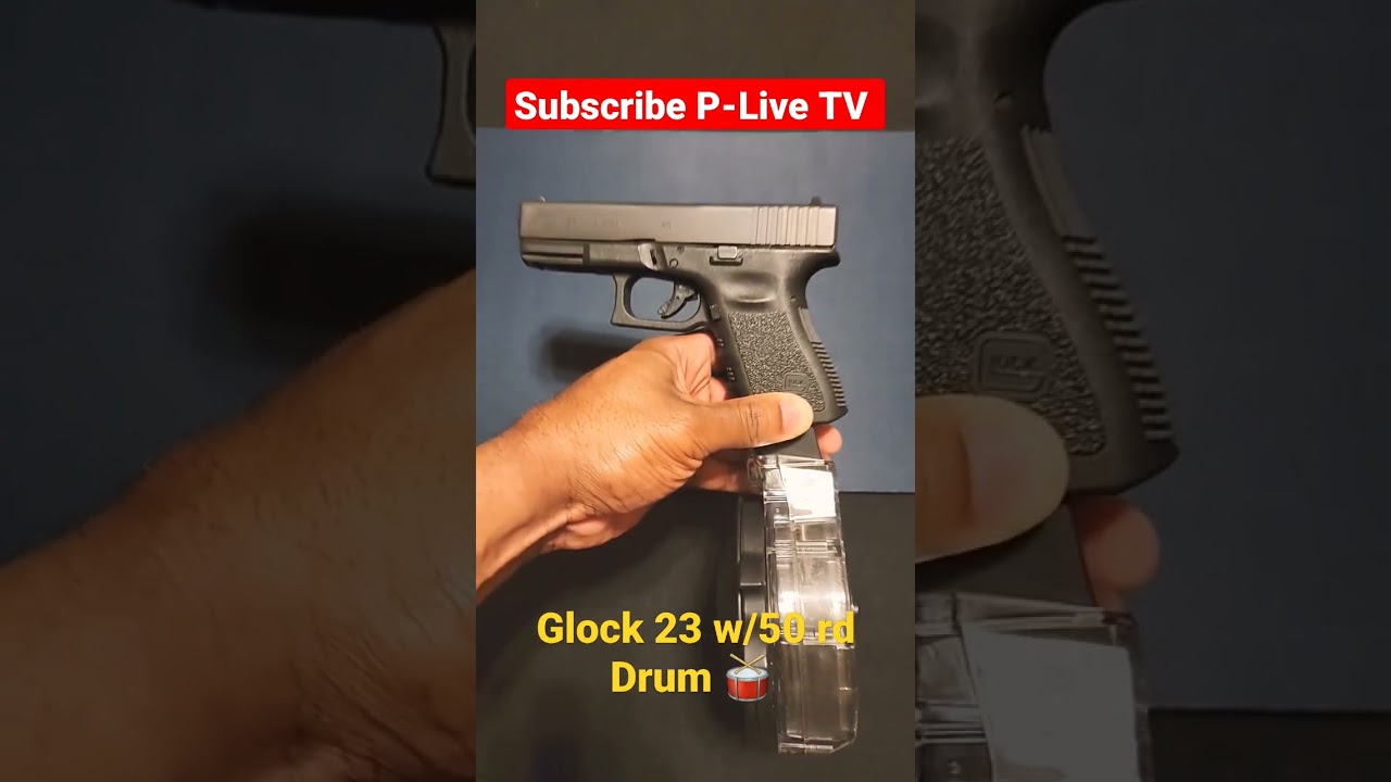 GLOCK 23 w/50rd KCI Drum #shorts #guns #glock #collection #reels