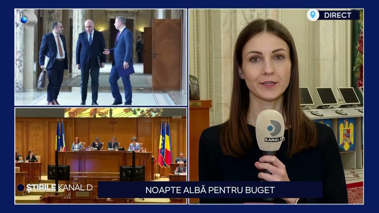 Stirile Kanal D - Noapte alba pentru buget! | Editie de seara