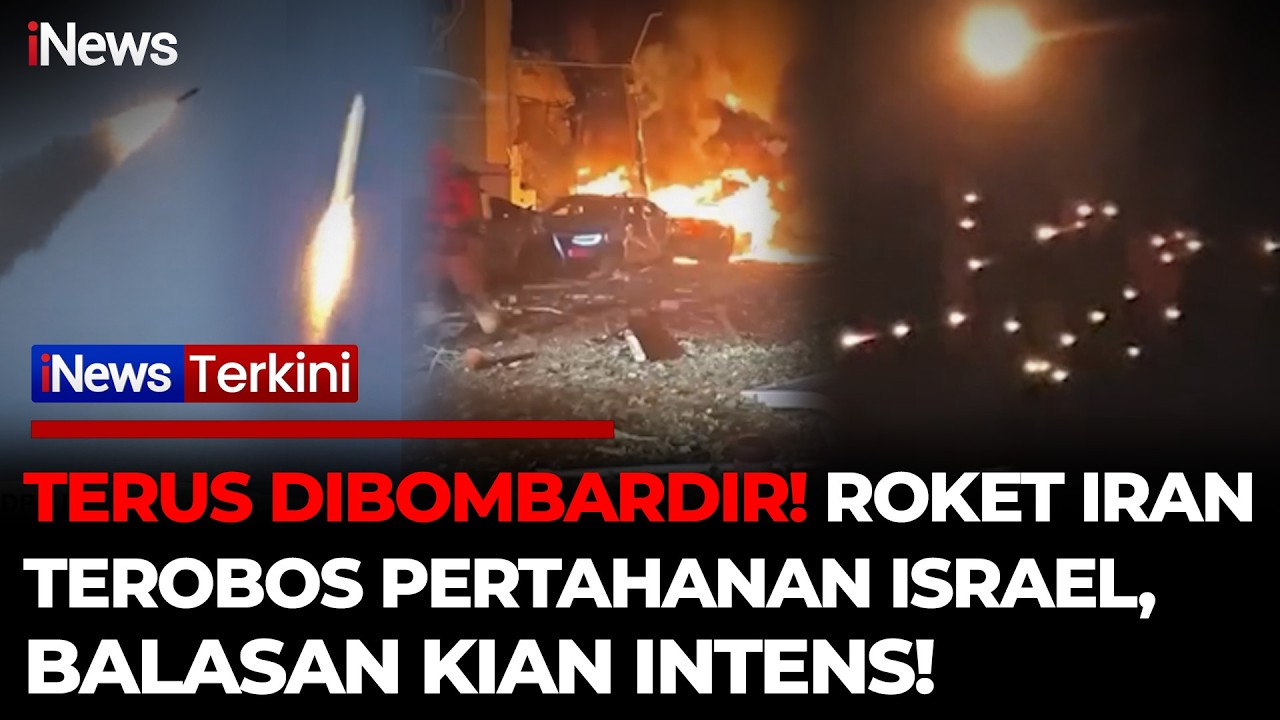 PERANG MELEDAK! Roket-Roket Iran Melesat ke Israel, Balasan Mematikan Makin Intens! | iNews Terkini