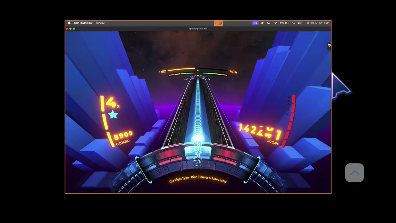 Spin Rhythm XD Ep. 1740: Dion Timmer - The Right Type (feat. Jade LeMac). 318K score.