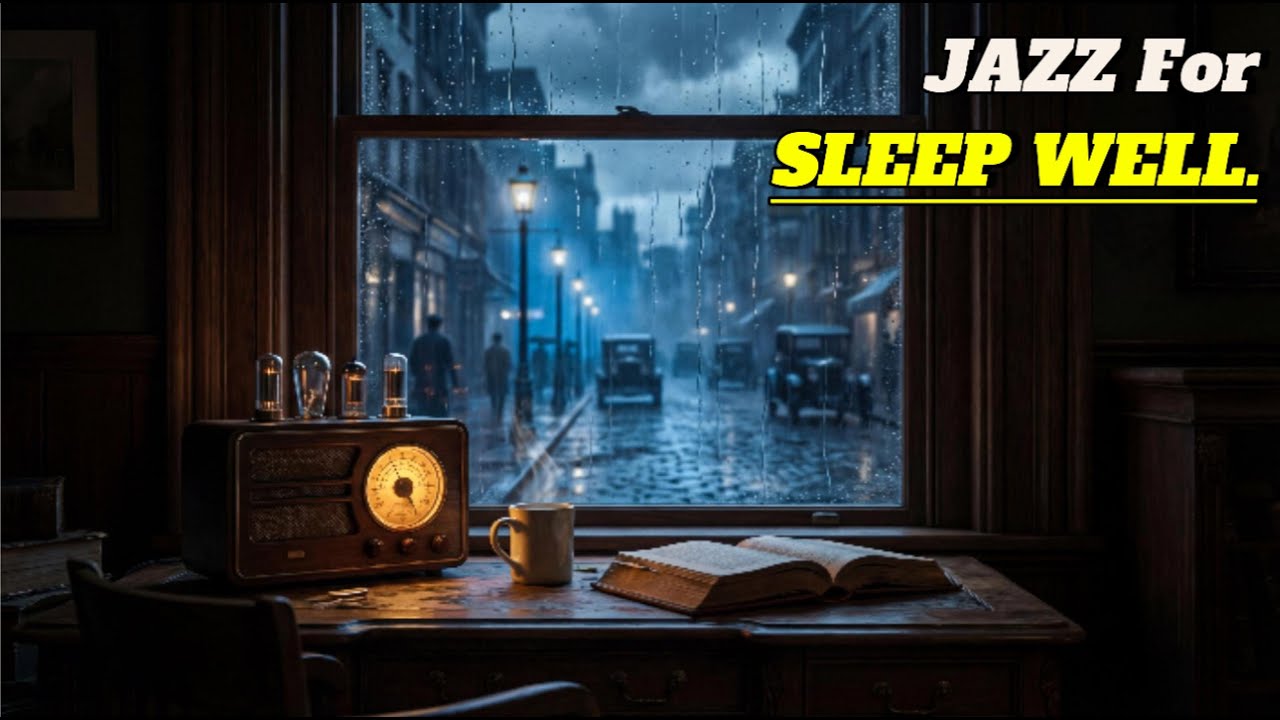 Can’t Sleep? 1920s Rainy Jazz Radio for Deep Relaxation