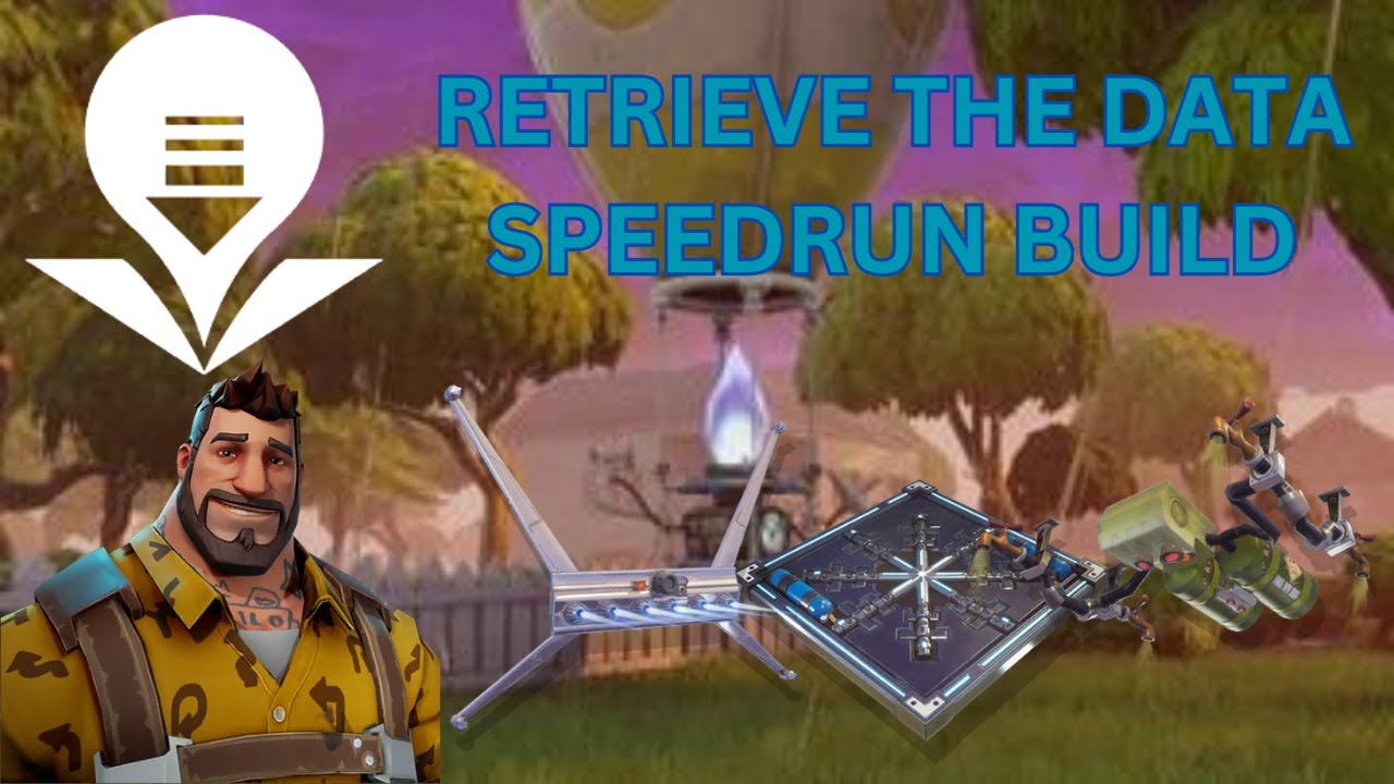 Fortnite STW Retrieve The Data SPEEDRUN Build SOLO! Easy Defense for High Power Level!