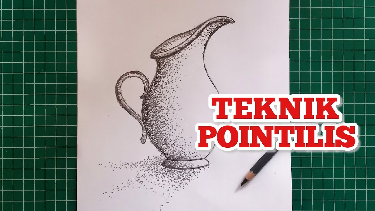 Menggambar Benda dengan Teknik Pointilis