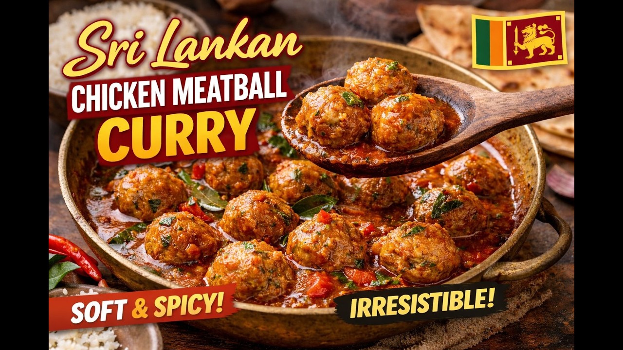 Sri Lankan Chicken Meatball Curry | Juicy, Spicy & Full of Flavour