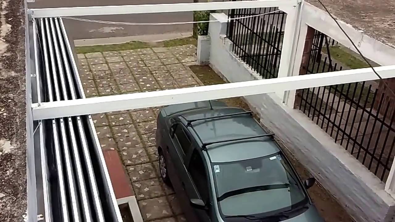 Toldo corredizo para cocheras