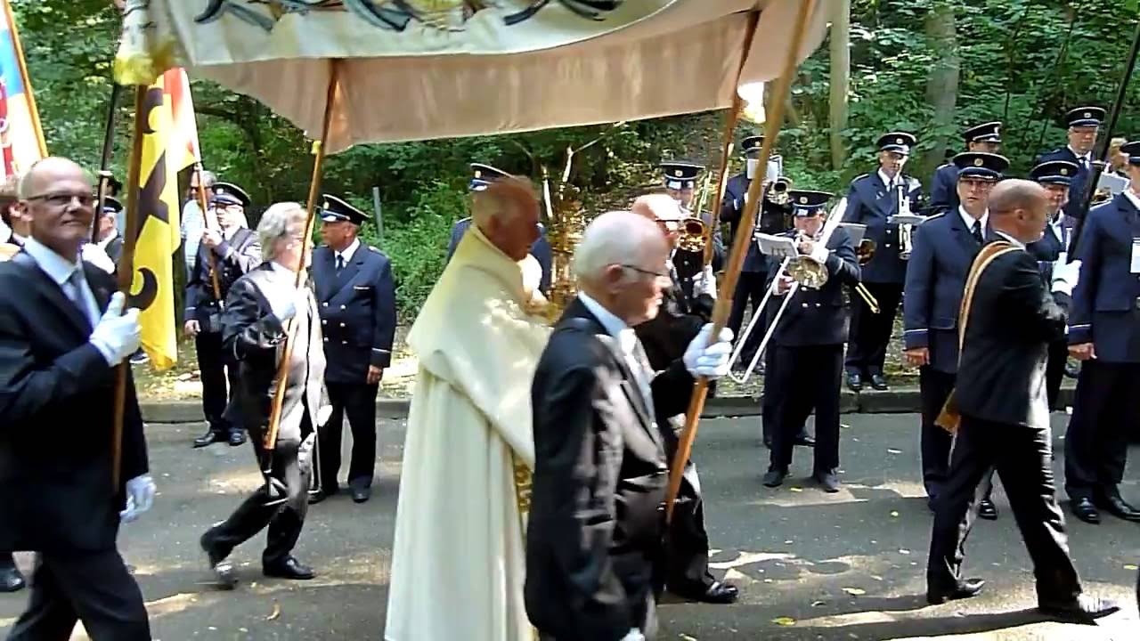 Harmonie Sint Joseph Sittard oftewel 'de Paek', Sint Rosa processie 2016.