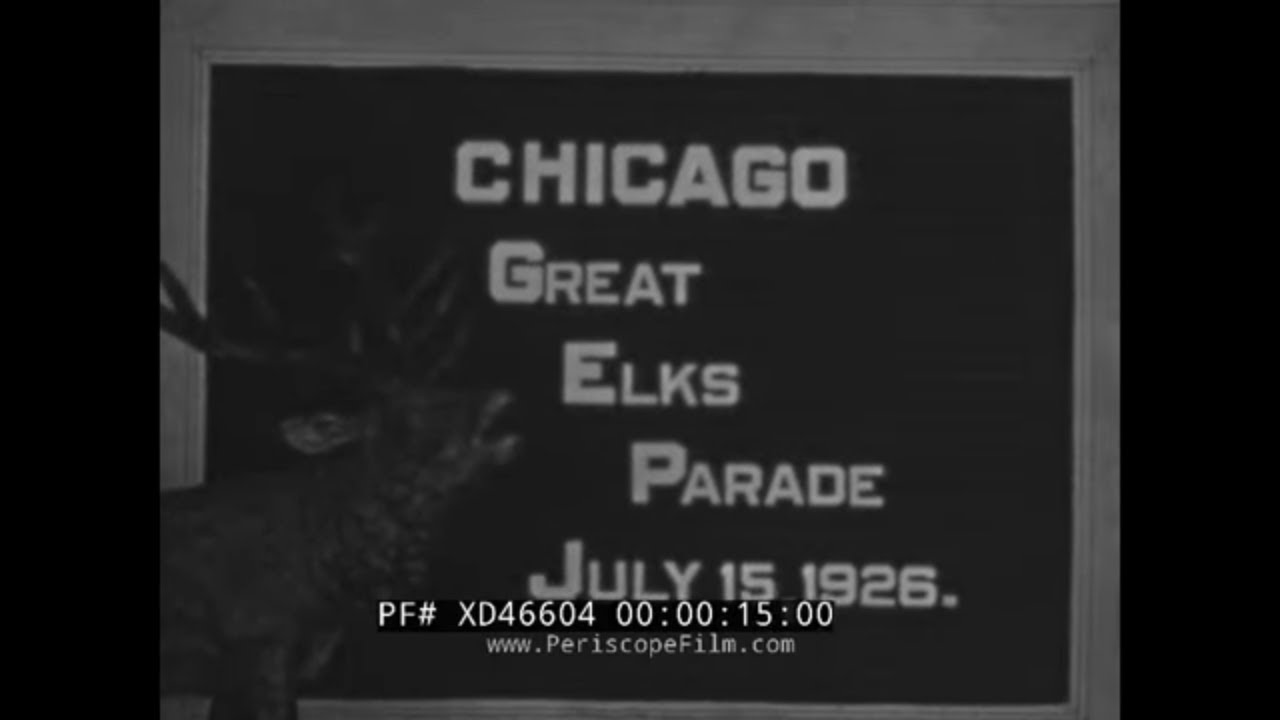 1920s TOUR OF CHICAGO ILLINOIS & GREAT ELKS PARADE JULY 15, 1926   LINCOLN PARK      ZOO  XD46604