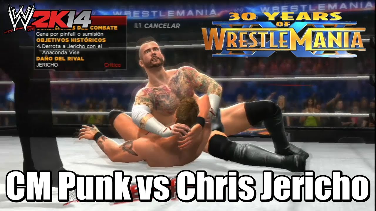 WWE 2K14 30 Years of Wrestlemania - CM Punk vs Chris Jericho (WM28) - Parte 42 (HD)