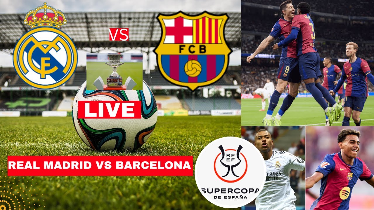 Real Madrid vs Barcelona 2-5 Live Stream Super Cup Football Match El Clásico Score 2025 Highlights
