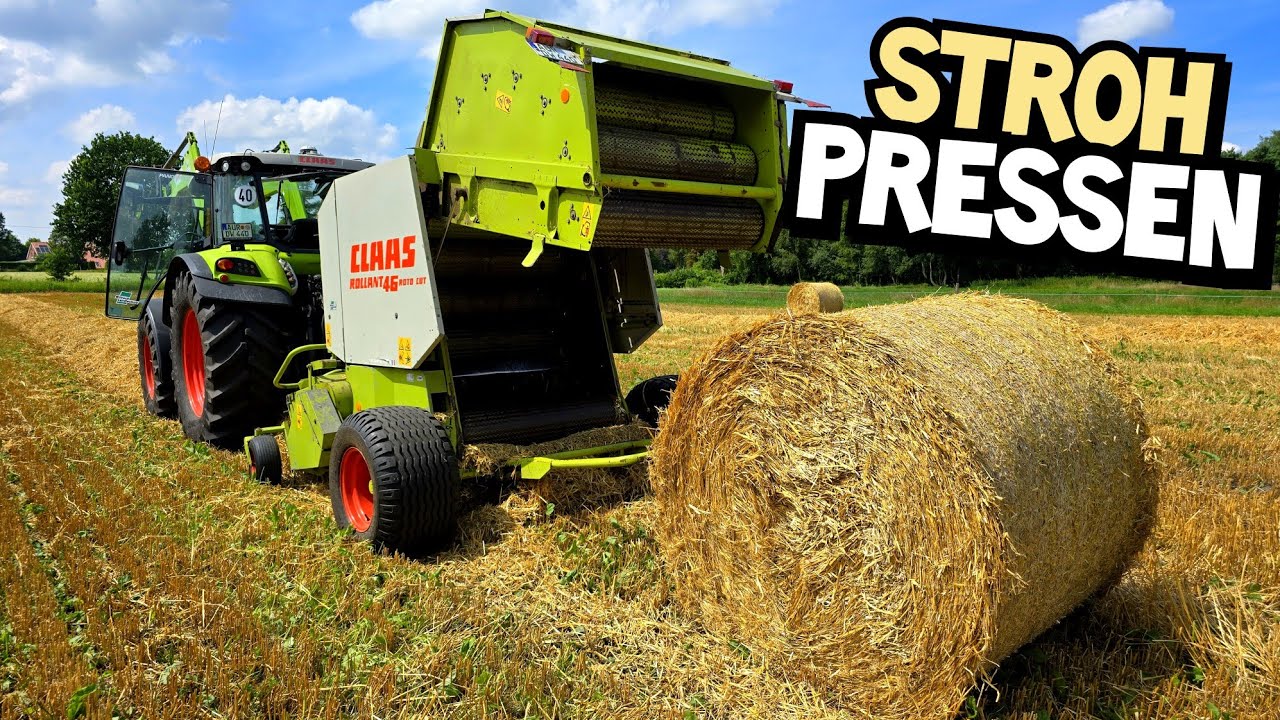 2. WAHL? | TROTZ REGEN NOCH ZU GEBRAUCHEN? | Gerstenstroh wird gepresst! | Claas Rollant | Mr. Moto