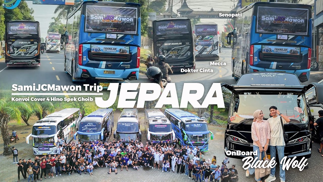 [ KONVOI GINI NIH YANG PALING ASIK🔥] AKAP X WISATA SEMUA BARU PERTAMA KESINI Trip SamiJCMawon Jepara