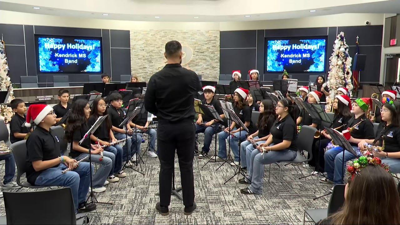 PISD Admin Holiday Performances - Kendrick MS Band