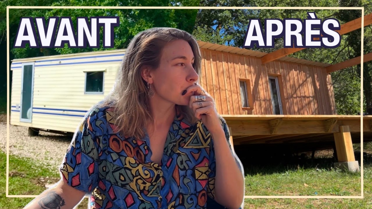 TINY HOUSE I TRANSFORMATION EXTRÊME ! d'un Mobil Home à un CHALET en deux semaines !