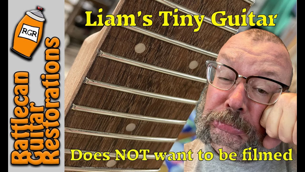 Liam's Tiny Guitar pt 5 | RATTLECAN GUITAR RESTORATIONS by James O’Rear
