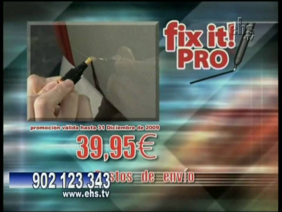 Anuncio Teletienda Fix It y los arañazos