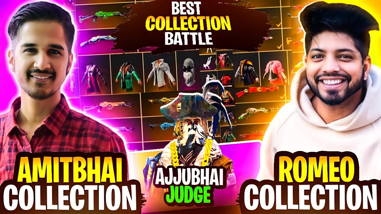 Amitbhai Vs Romeo Gamer Funniest Collection Battle😂 Ajjubhai Becomes Bikaau Judge😂- Garena Free Fire
