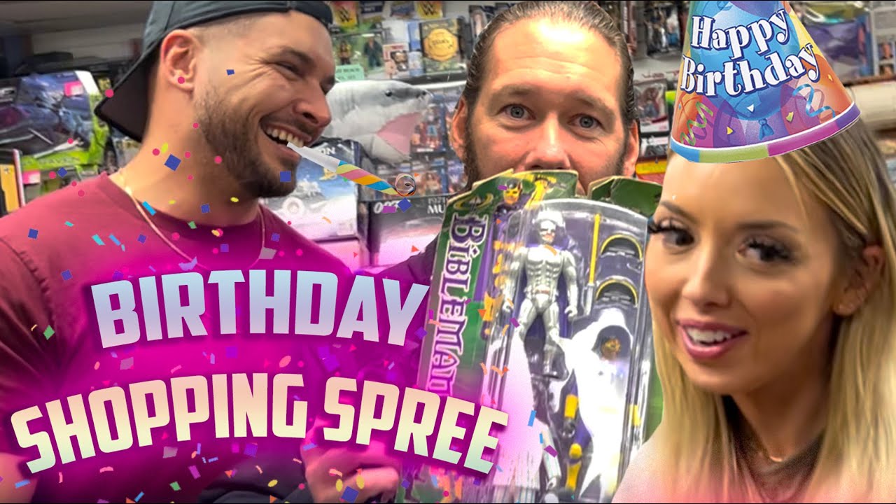 Birthday Shopping Spree w/ Ethan Page, The Bunny & Charlie • That 80's Toy Shop • Toy Hunt Vlog