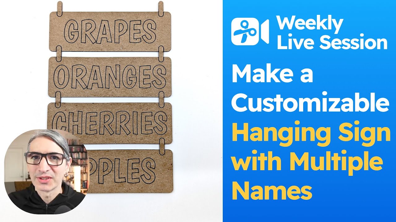 How to Make A Hanging Sign Template with Multiple Names