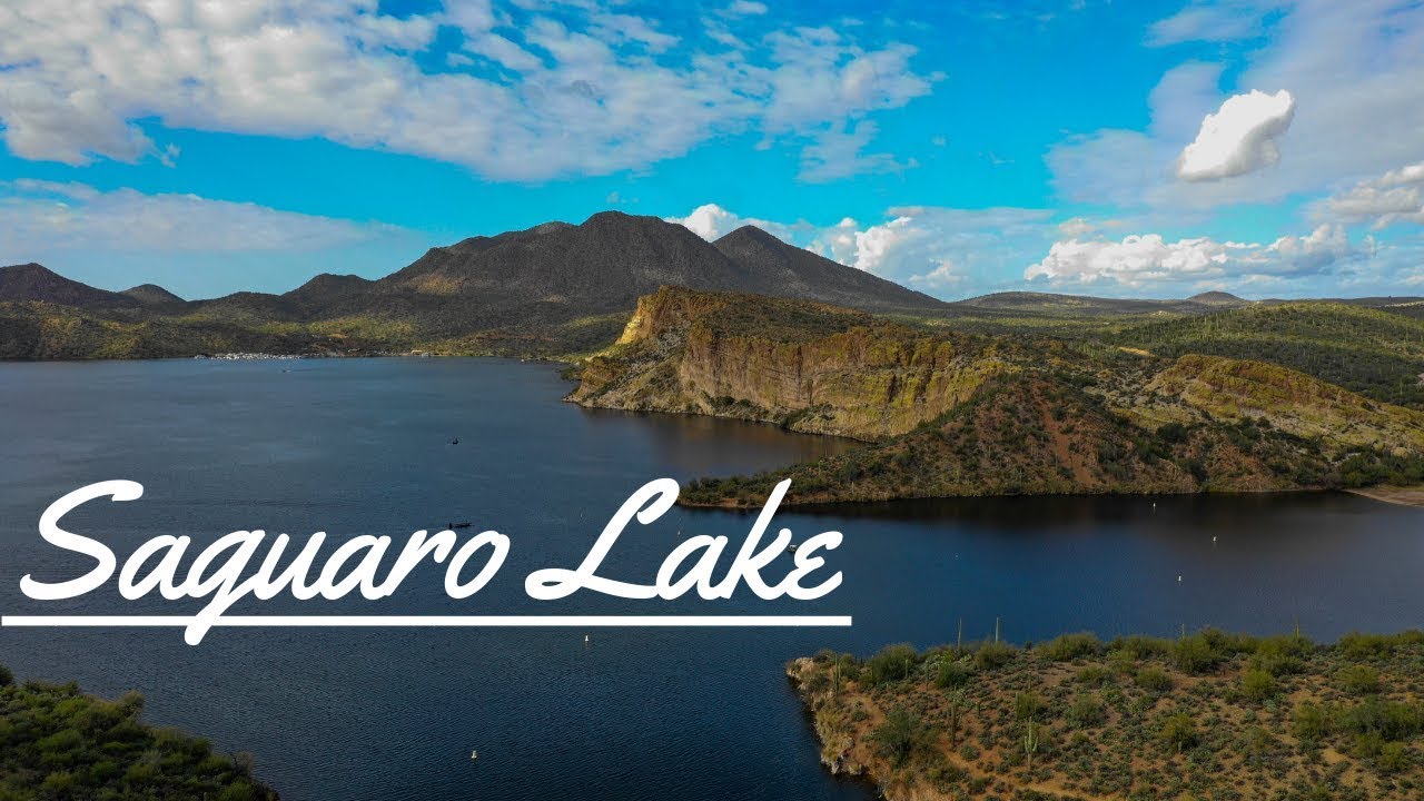 Saguaro Lake Arizona 4k Drone Video