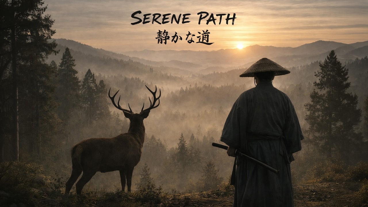 Serene Path 静かな道 🦌 Samurai Meditation in the Silent Mountains | Zen Journey
