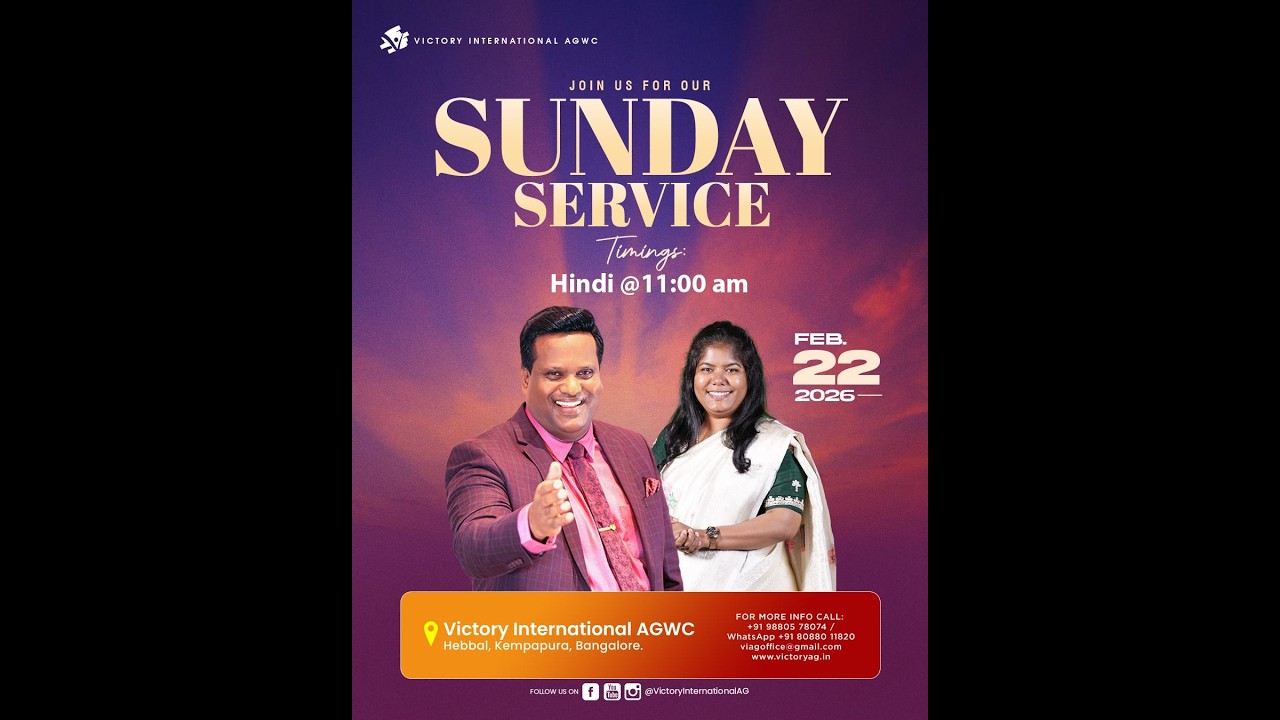 🔴 🅻🅸🆅🅴  22nd Feb 2026 | Hindi Worship Service | Pastor Deepa Chandra Mouli