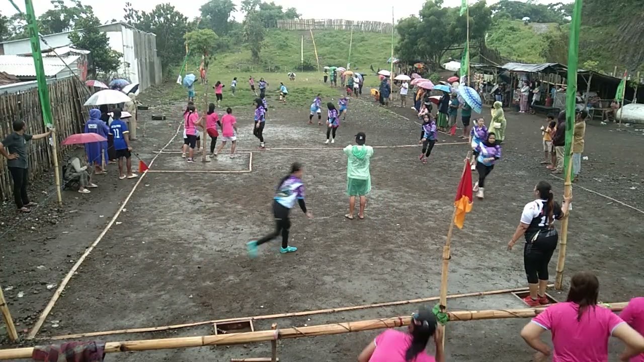 BUNGA MAS VS JURAGAN QUEEN Persahabatan Bola Kasti SESI 2 Lapangan Lanceng Nyiksa