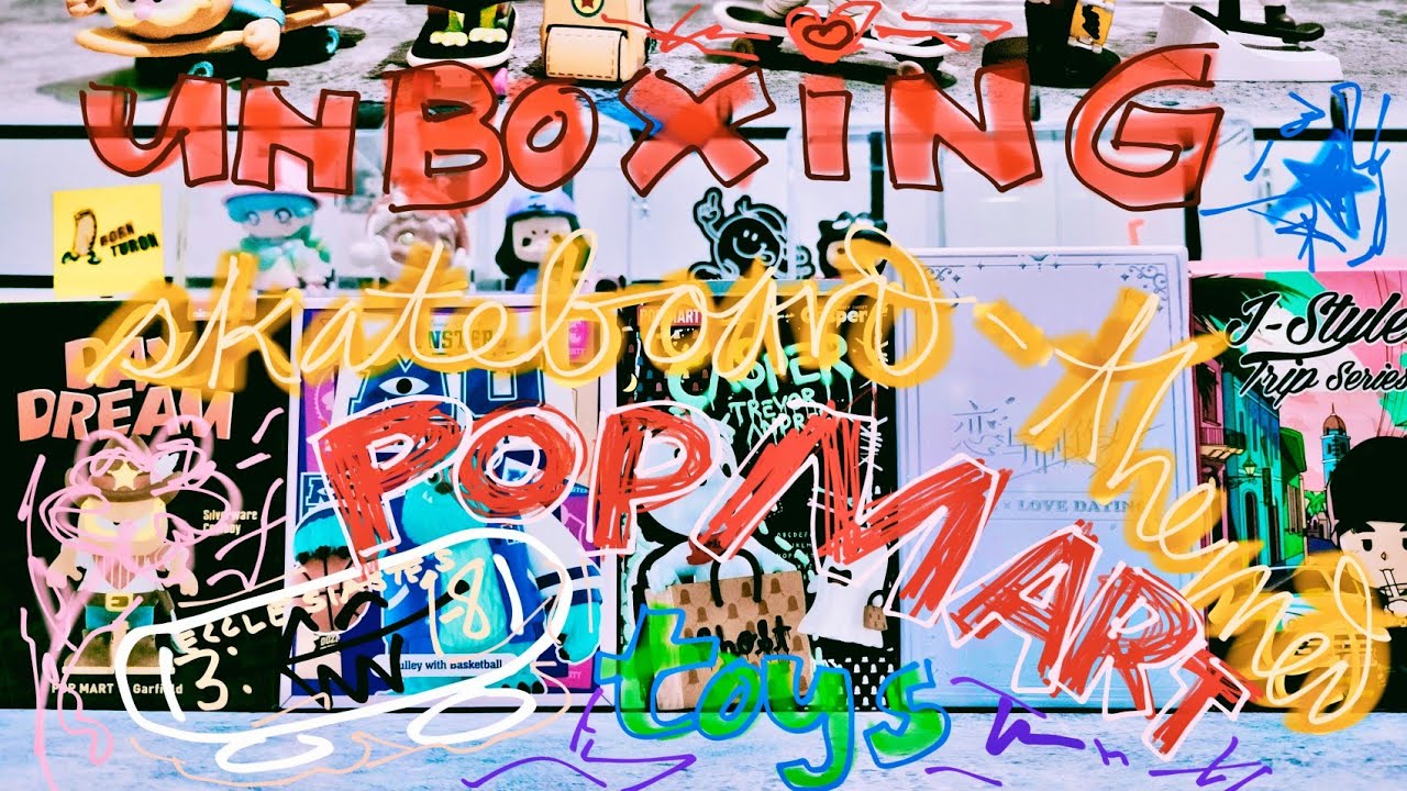 💔 unboxing sKateboard-themed popmart blind boxes - part 2/9 (unlucky to unbox a broken figure 🛠️)