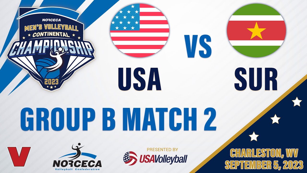 🇺🇸 USA vs 🇸🇷 SURINAME | 2023 Men's NORCECA Championship Group Play