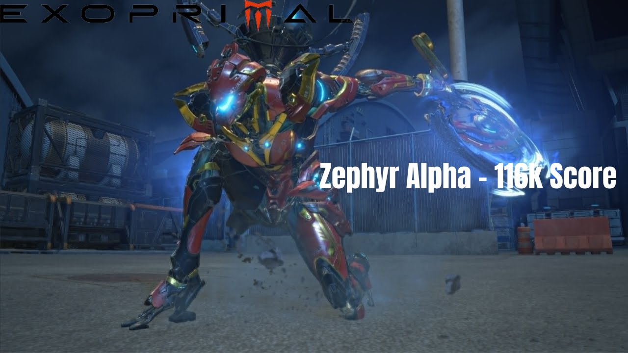 [Exoprimal] Zephyr Alpha Gameplay | 116k Score | PvE Final