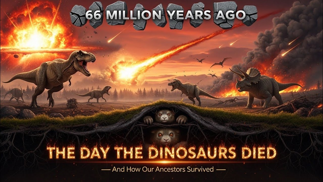 66 Million Years Ago: The Day the Dinosaurs Died (And How Our Ancestors Survived)