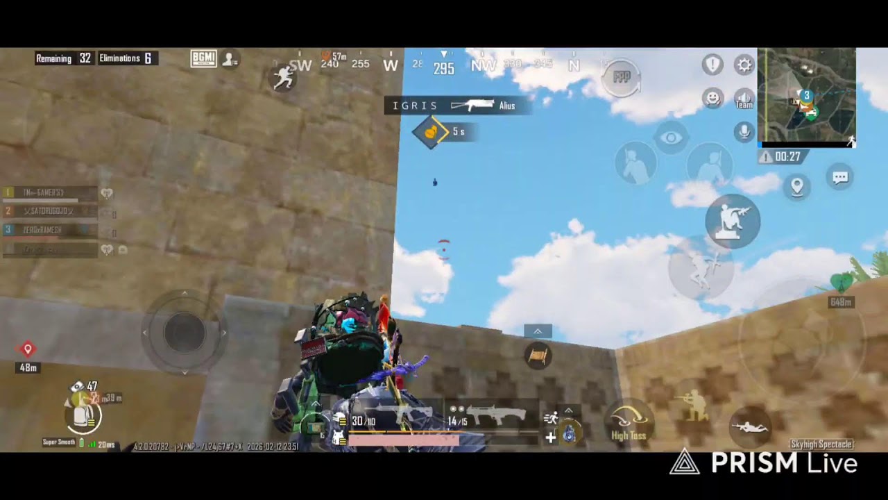 BGMI Rush Gameplay😈Rank Push❤️TEAM ZERO GAMING❤️