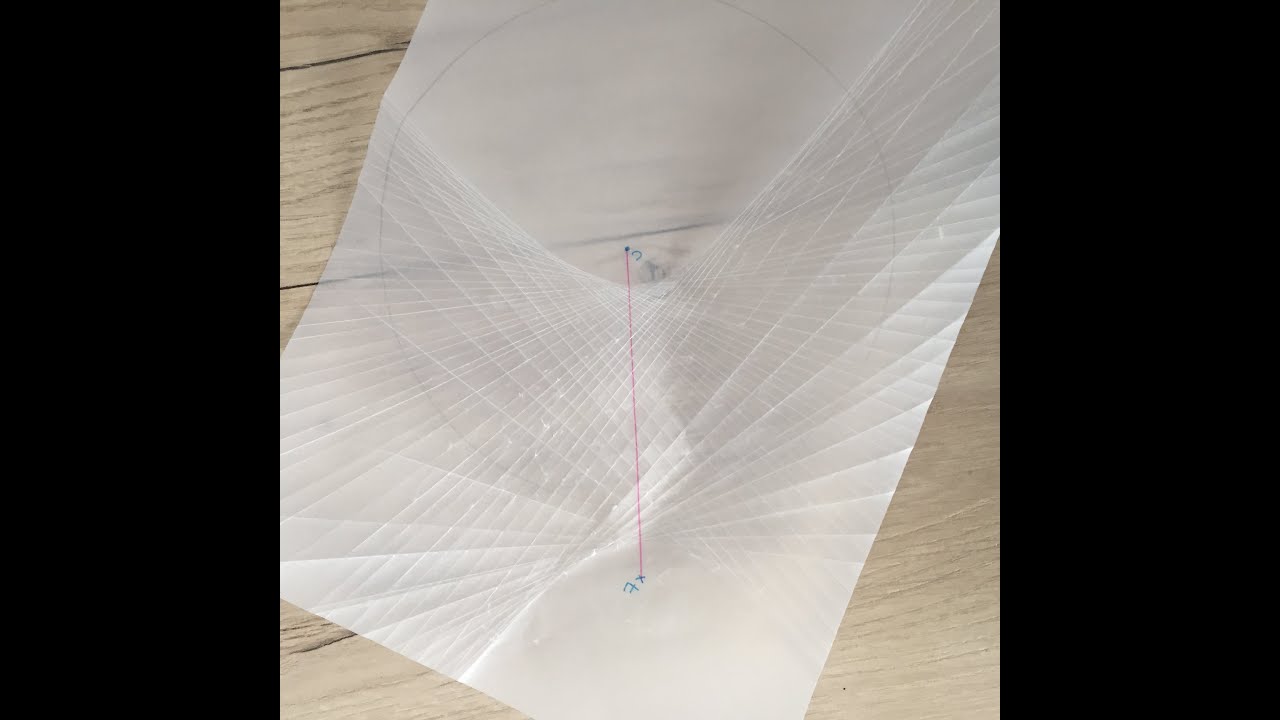 Cónicas doblando papel: hipérbola