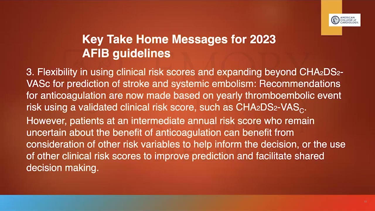 Key Updates in the 2023 ACC/AHA/ACCP/HRS Guideline for Diagnosis & Management of Atrial Fibrillation