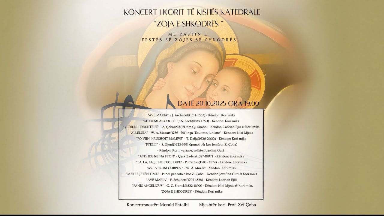 KONCERT I KORIT TË KISHËS KATEDRALE  ME RASTIN E FESTËS SË 