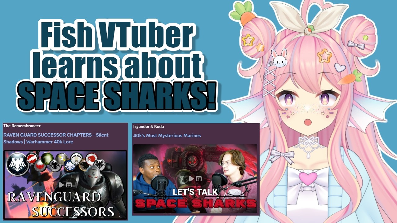 Fish Vtuber REACTS to Space Sharks!! (+ Raven Guard and other SUCCESSORS) | Warhammer 40k Reaction