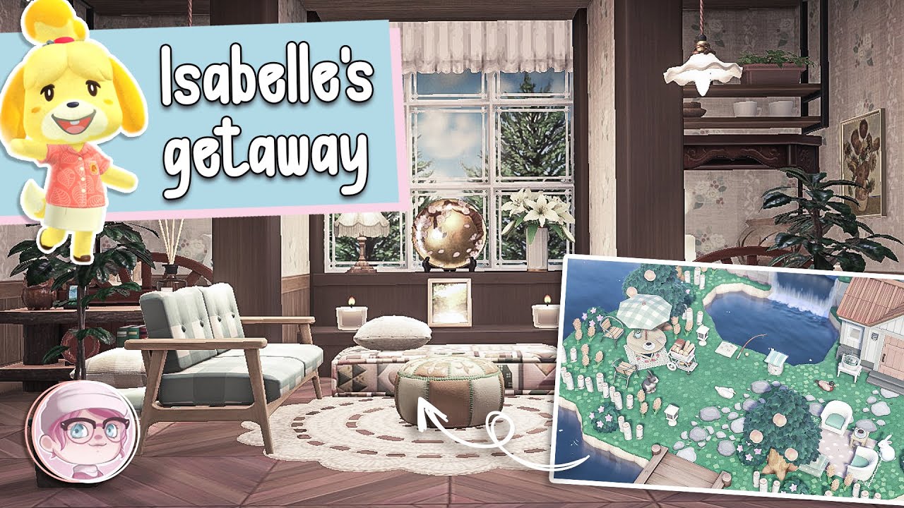 Isabelle's cosy getaway | Happy Home Paradise - Interior/Exterior Speedbuild | ACNH | Codes & items