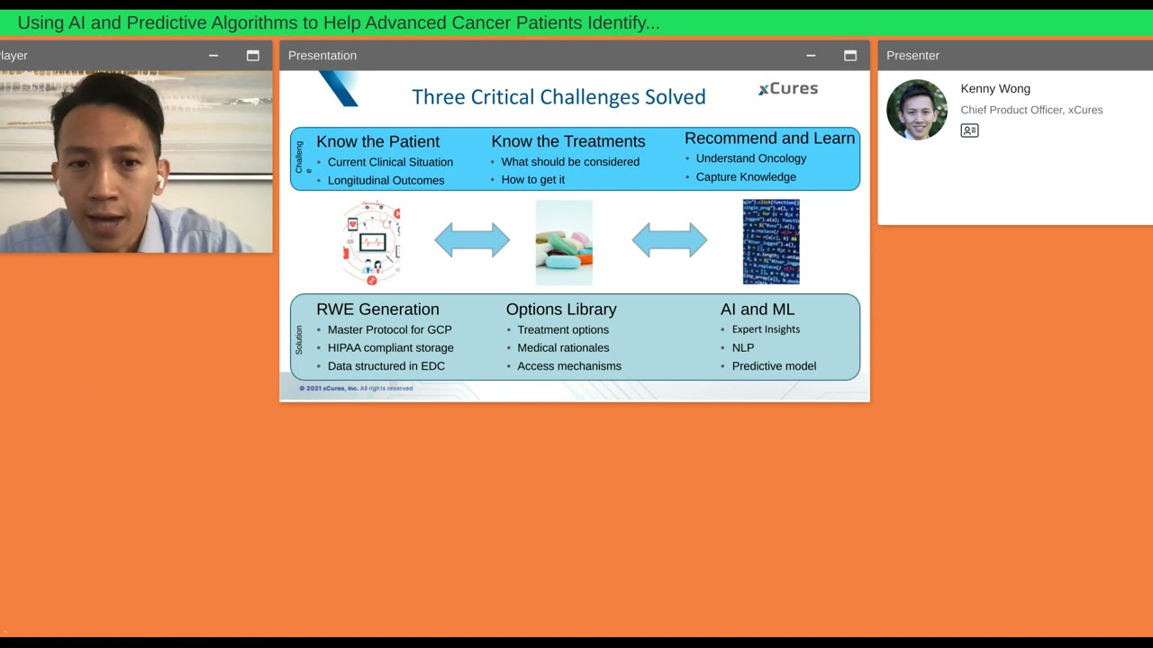 Using AI and Predictive Algorithms to Help Advanced Cancer Patients Identify the Best Treatment Opti