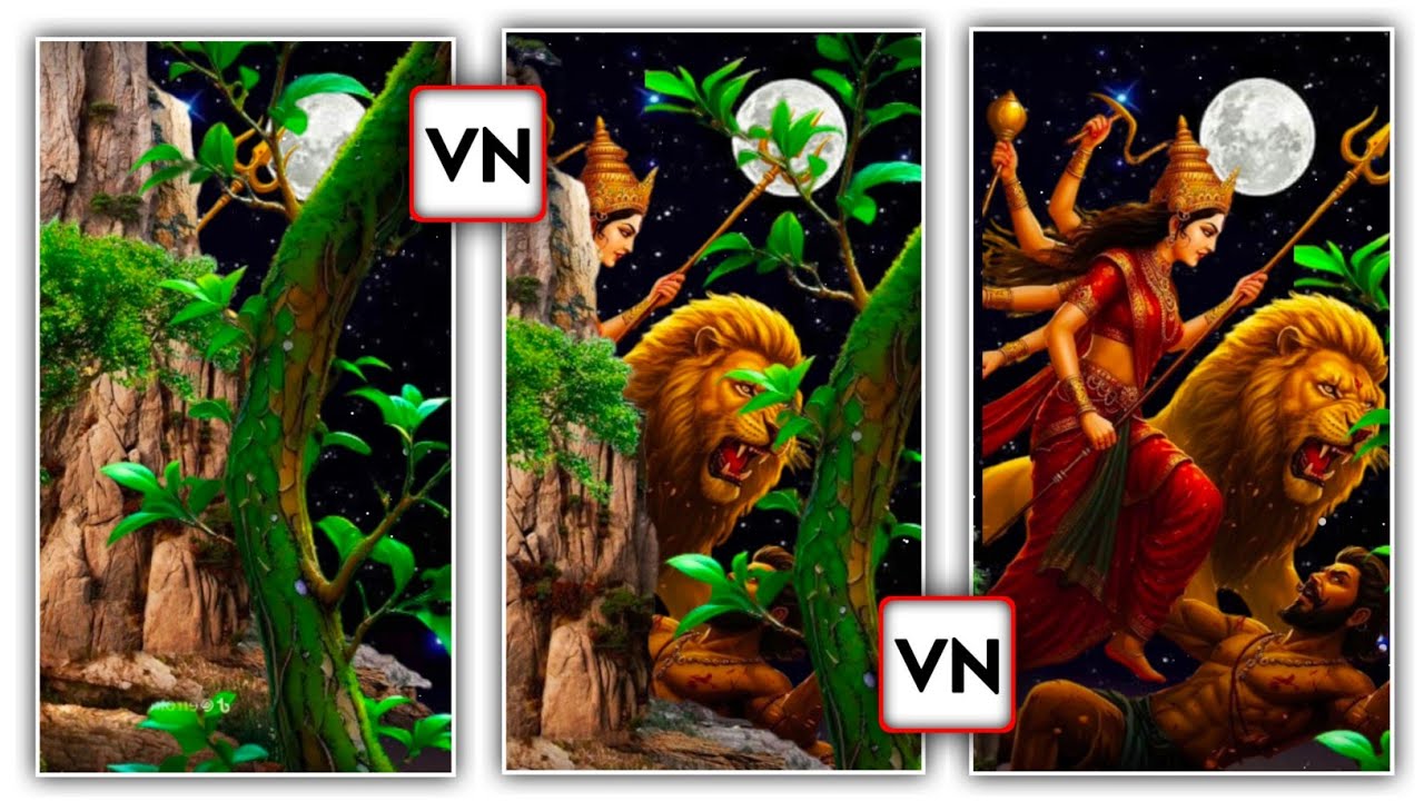 New Trending Mountain 3D Durga Puja Status Video Editing | Navratri Special Status video editing