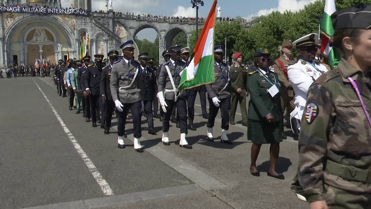 Lourdes (France) accueille l'armée ivoiriennes pour le 65ᵉ pèlerinage militaire international