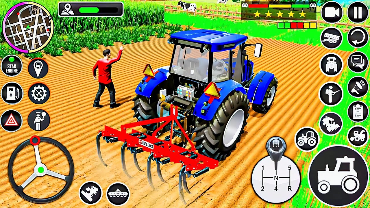 Real Tractor Farming Simulator 2024 - Harvester Tractor Driving - Android Gameplay