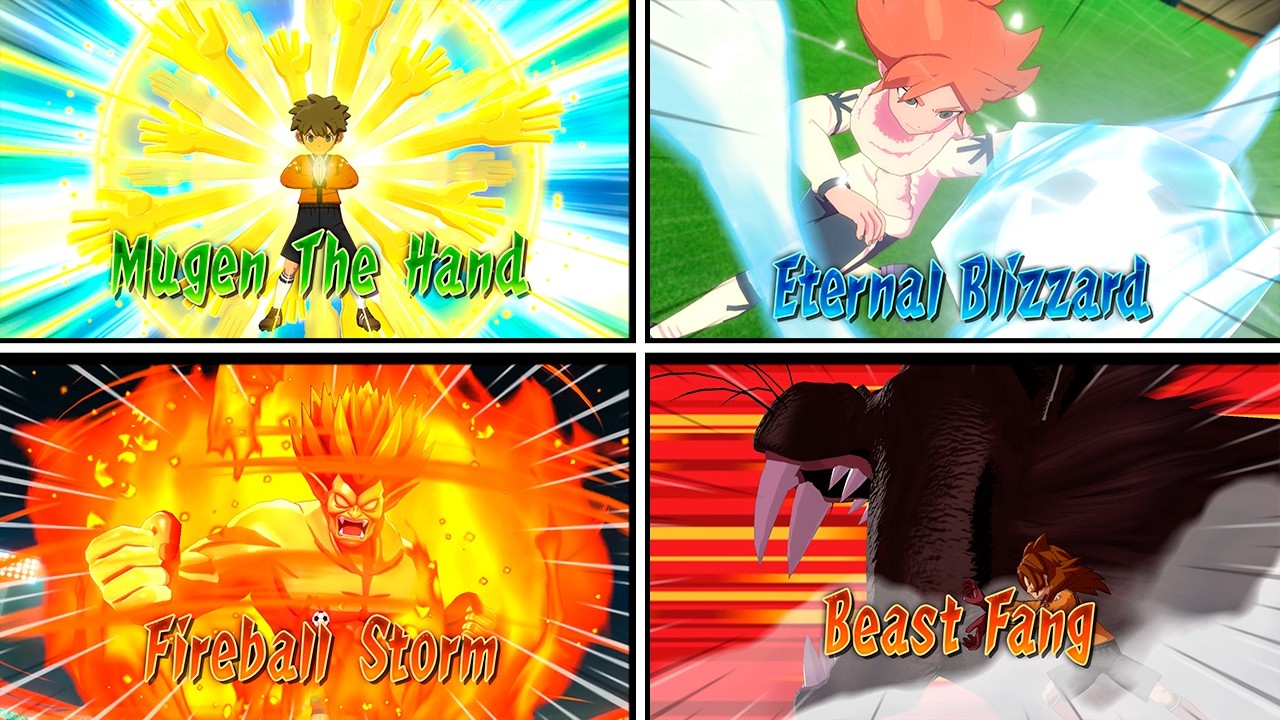 Все специальные приемы в Inazuma Eleven Victory Road (2 сезон)