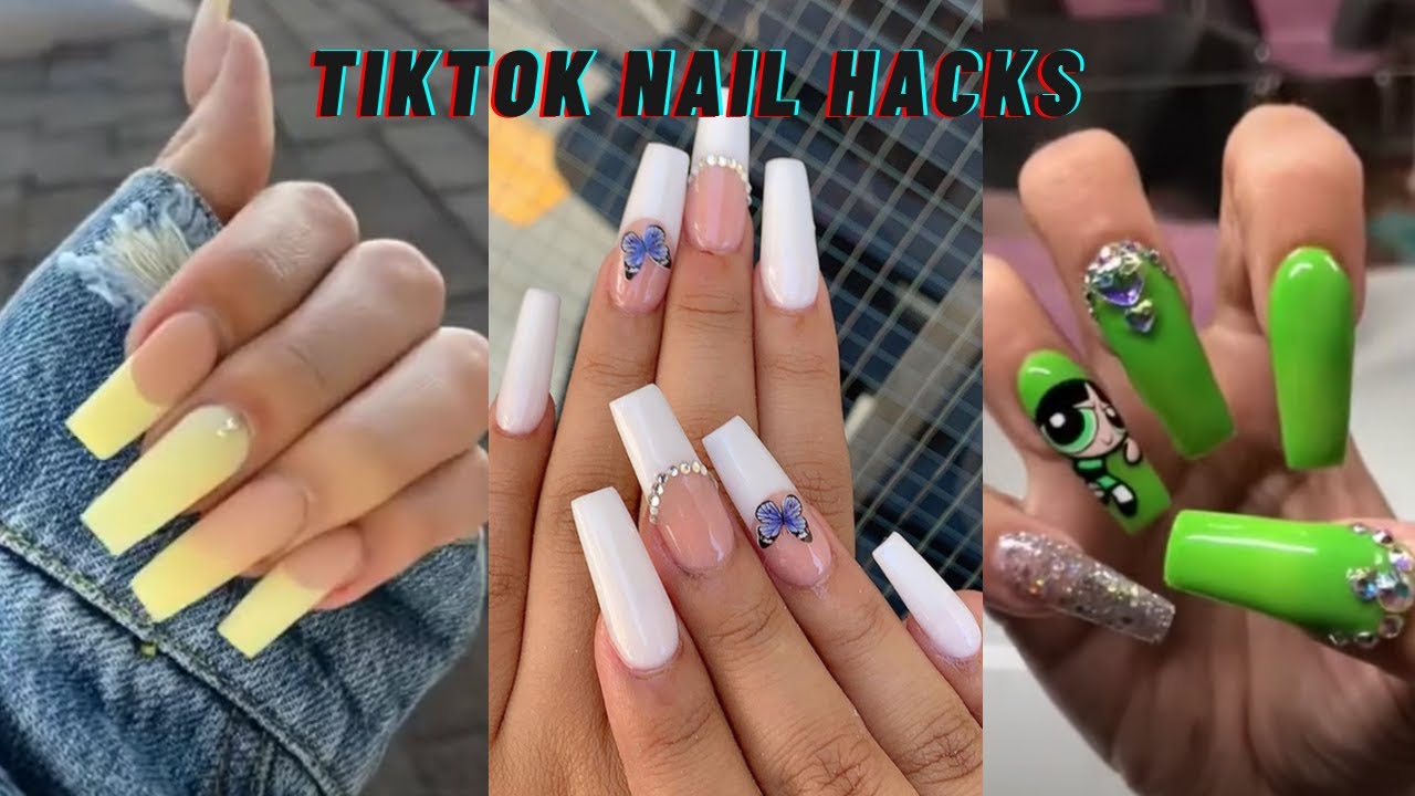 TIKTOK NAIL HACKS AND TUTORIALS | ACRYLIC NAIL TIPS (tiktok compilation 2021)