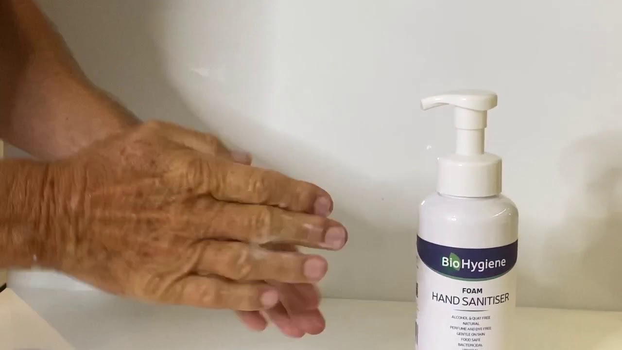 BioHygiene Foam Hand Sanitiser in Action