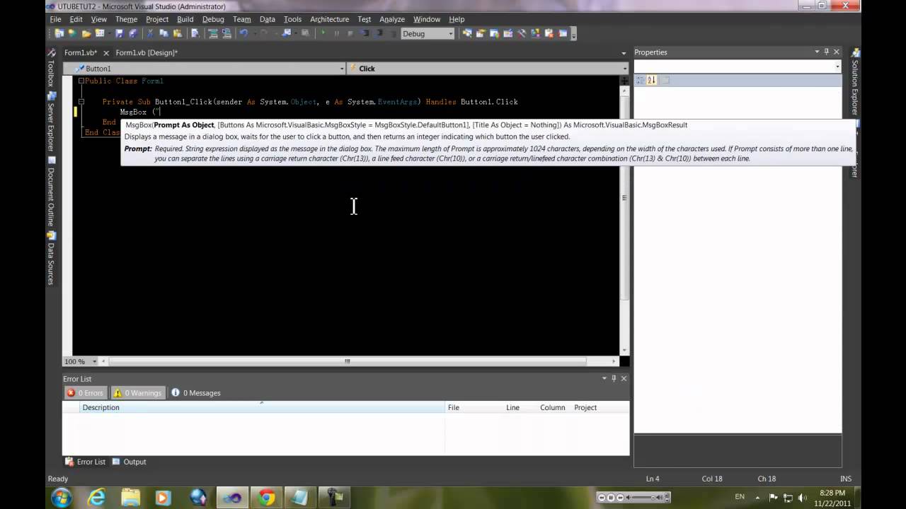 Tips On Visual Studio (VB.NET)