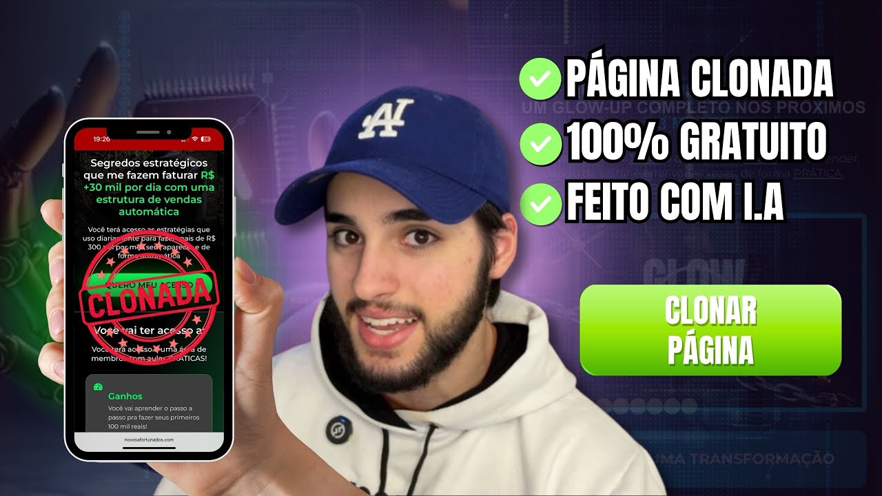 Como CLONAR qualquer PÁGINA de vendas com IA de GRAÇA!!! (EM 1 MINUTO)