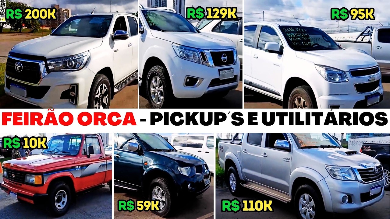 💥 Caminhonetes Usadas com Descontos Surpreendentes no Feirão Orca – 15/02