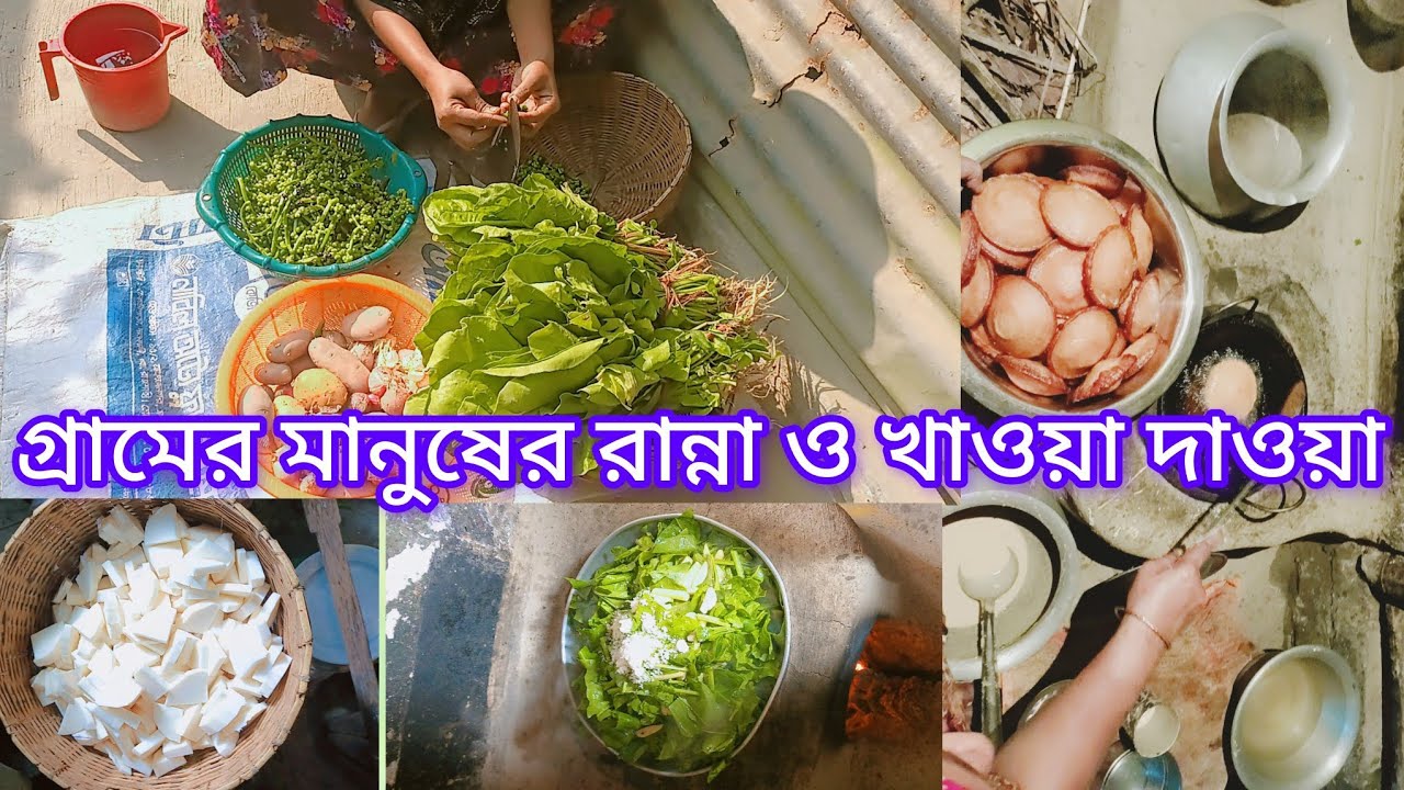 গ্রামের মানুষের নানা রকম রান্না পিঠা বানানো এবং  আড্ডা  শেয়ার করলাম #food #bangladesh #cooking   